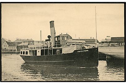 Skjelskør, S/S, dampfærge i Skælskør. I. Gjellebøl no. 38138.