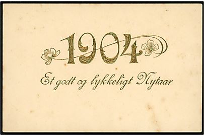 1904 årstalskort. U/no.