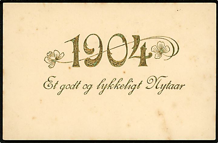 1904 årstalskort. U/no.