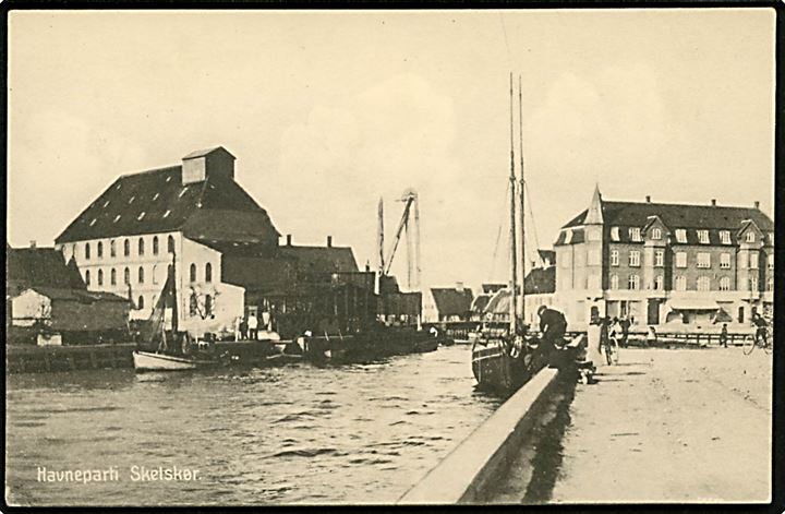 Skelskør. Havneparti. Stenders no. 44372.