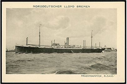 Elsass, S/S, Norddeutscher Lloyd fragtskib. Interneret i Pago-Pago, Samoa 1914.