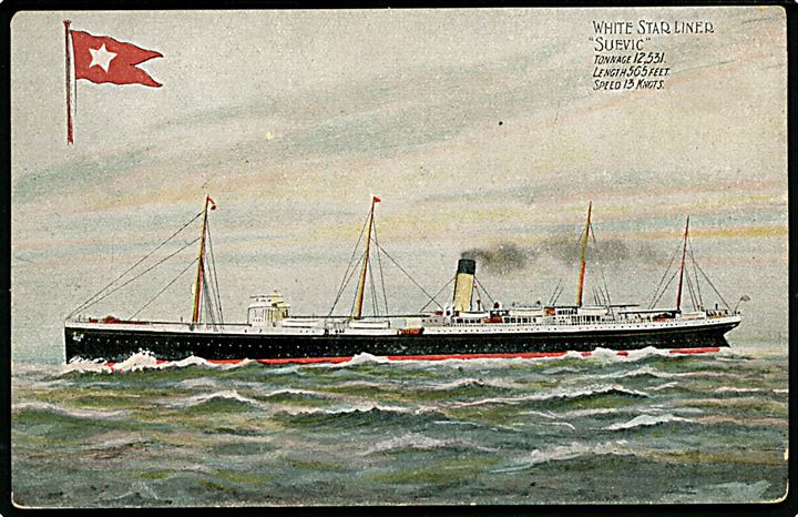 Suevic, S/S, White Star Line, Liverpool. 