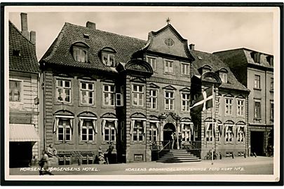 Horsens. Jørgensens Hotel. Horsens Boghandlerforenings Foto Kort no. 5. 