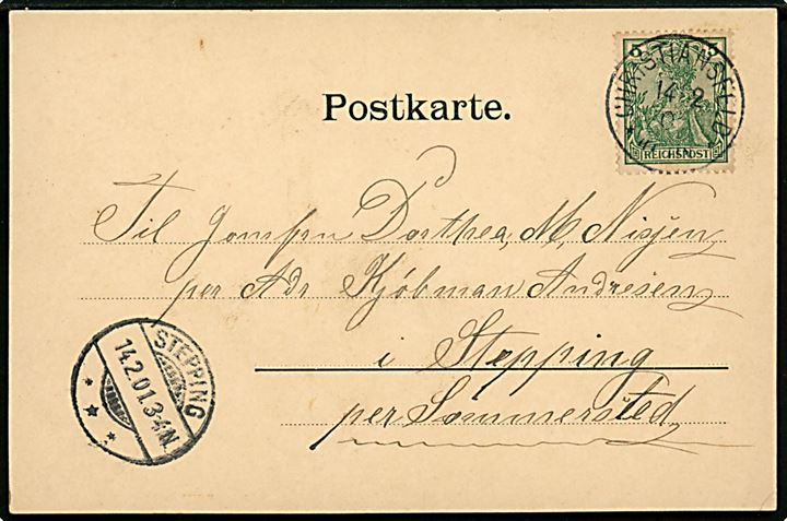 Christiansfeld. Hilsen fra forsamlingsgården Frej. N. Gaasvig no. 14290.