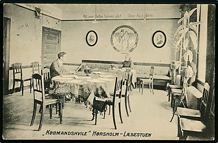 Hørsholm. Købmandshvile, Læsestuen. H.L. Bendtsen u/no. 