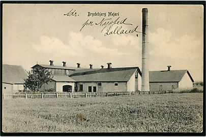 Brydebjerg pr. Nysted. Mejeri. E. Petersen no. 96.