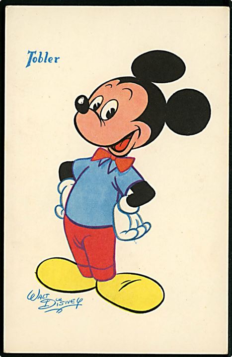 Walt Disney. Mickey Mouse. Fransk reklame for “Tobler” chokolade. Georges Lang, Paris u/no.