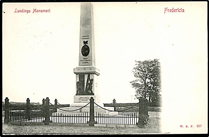Fredericia. Lundings Monument. W.K.F. no. 807.