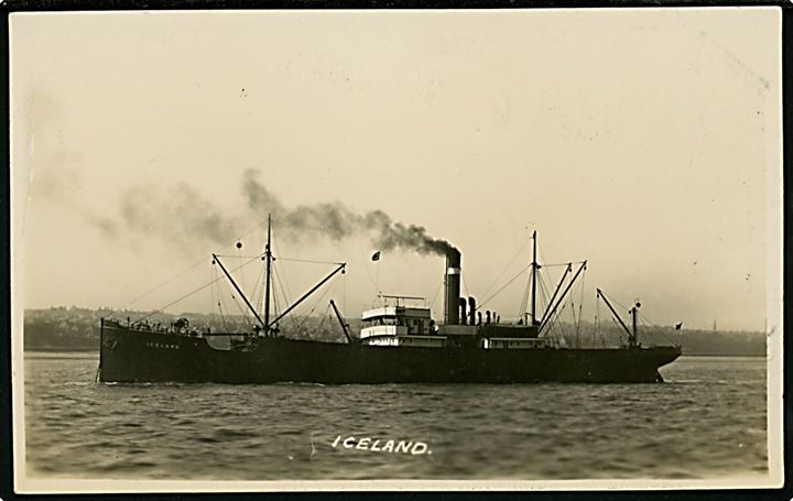 Iceland, S/S, Currie & Co., Liverpool. 