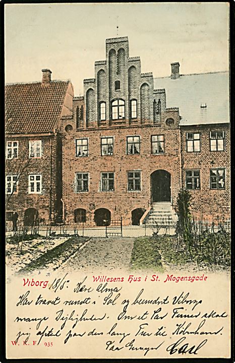 Viborg. Willesens hus i St. Mogensgade. Warburg no. 935.