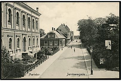 Maribo. Jernbanegade. J.R. Dein no. 6207.