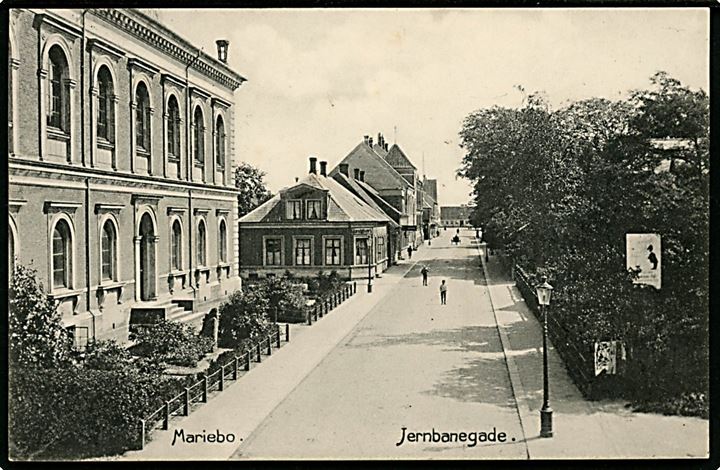 Maribo. Jernbanegade. J.R. Dein no. 6207.