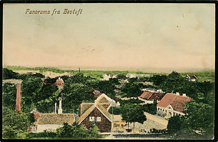 Bevtoft, panorama fra. L. I. Schjott no. 5064.