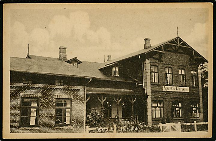 Agerskov efterskole. Stenders no. 53781.