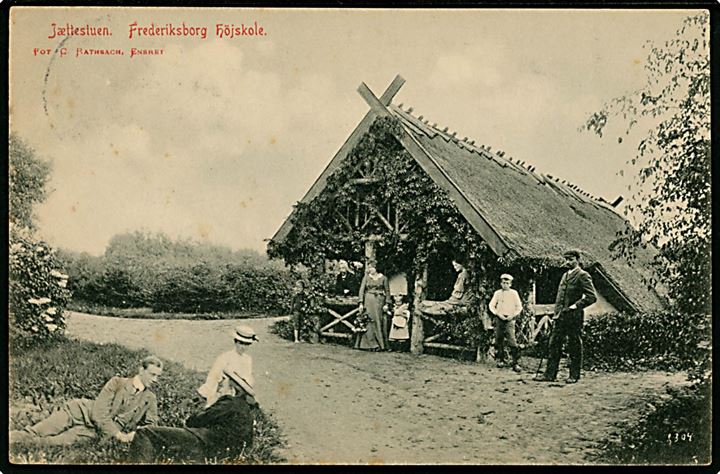 Hillerød, Frederiksborg Højskole, Jættestuen. C. Rathsach u/no.