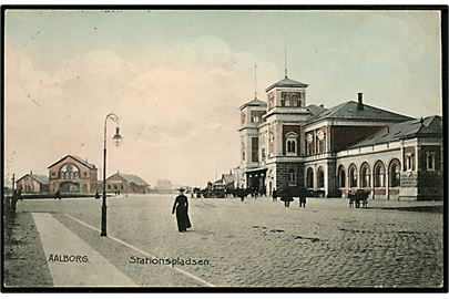 Aalborg, Stationspladsen. Stenders no. 328.