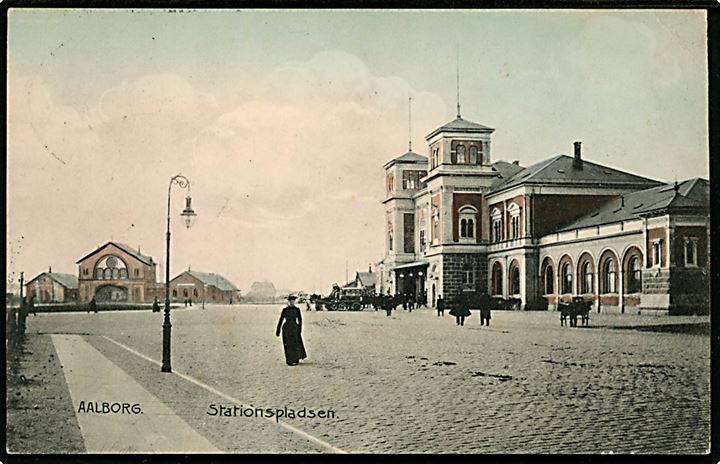 Aalborg, Stationspladsen. Stenders no. 328.