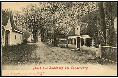 Sandberg ved Sønderborg, Hilsen fra. Th. Lau no. 2247.