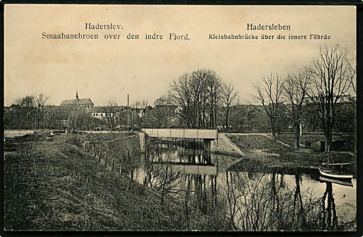 Haderslev, Smaabanebroen over den indre Fjord. U/no.