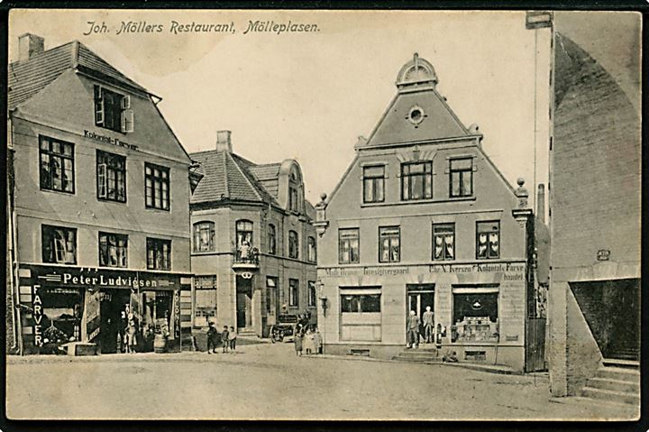 Haderslev, Møllepladsen Joh. Møllers Restaurant. N. Gaasvig u/no.