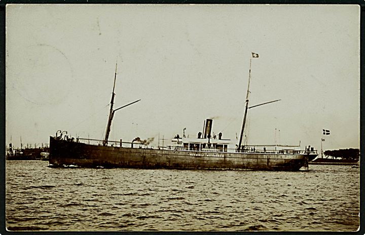 Nishnij Novgorod, S/S, DFDS dampskib. Forlist ved Tanafjord på rejse til Arkhangelsk i juni 1914. Fotokort u/no.