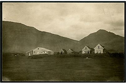 Island, Höfn i Borgarfjörður. Fotokort dateret 29.7.1932. U/no.