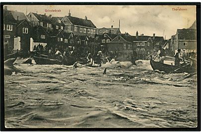 Thorshavn, Grindedrab. U/no. Skjold i højre side.