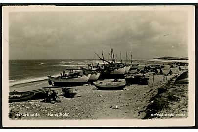 Hanstholm. Fiskerbådene. Fotokort Ballebys Bogh. no. 120.