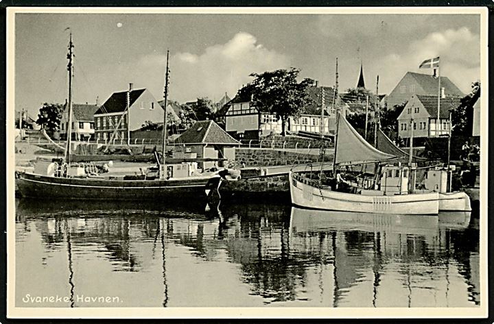 Svaneke. Havnen. Stenders Bornholm no. 280. 