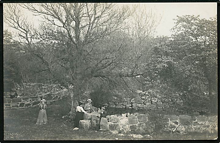 Christiansø ved Mindet d. 4.7.1908. Fotograf Fred. Jensen, Svaneke. 