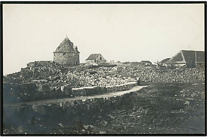 Frederiksø med tårn d. 4.7.1908.  Fotograf Fred. Jensen, Svaneke. 