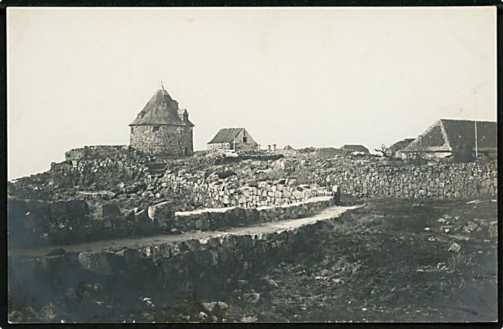 Frederiksø med tårn d. 4.7.1908.  Fotograf Fred. Jensen, Svaneke. 