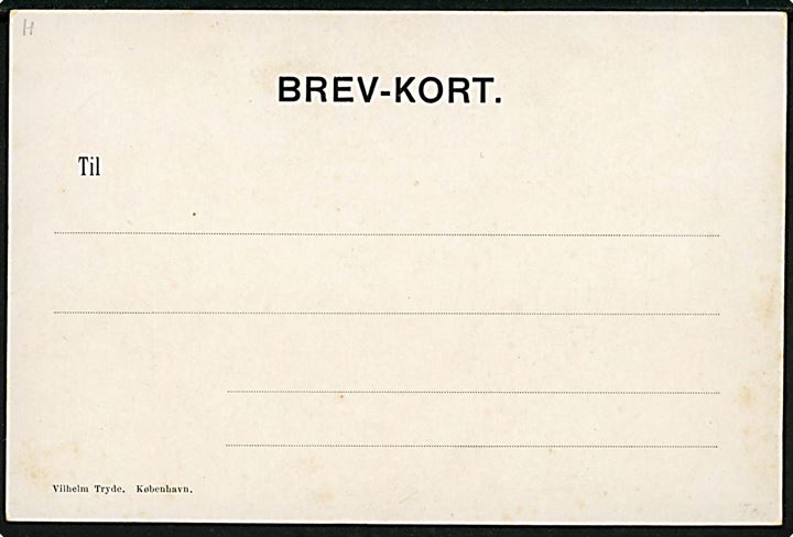 Grønland. Grønlænderinde. Tegnet kort af Solveig Lund (Norsk). Kortet er med udelt adresse side (før 1905). Wilhelm Tryde, København u/no. 