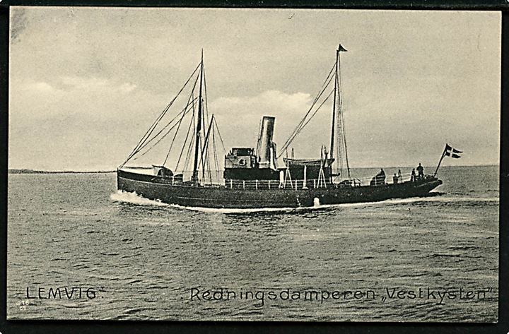 “Vestkysten”, S/S, redningsdamper ved Lemvig. V. Søgaard u/no. 