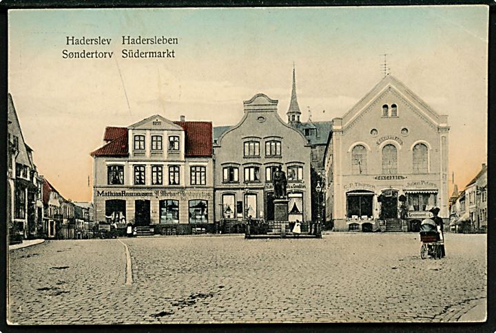 Haderslev, Søndertorv med konzerthaus Concordia. No. 17135.