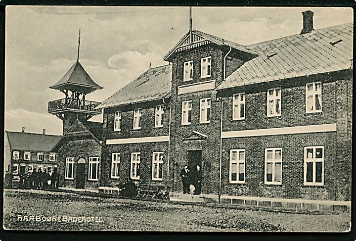 Harboøre Badehotel. H. Riegel u/no. Reklametiltryk: Chocolat Hardy. 