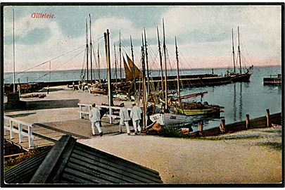 Gilleleje, havneparti. A. Vincent no. 150.