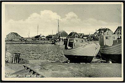 Løgstør. Parti fra Havnen. Carl Fr. Støckels no. 2030.