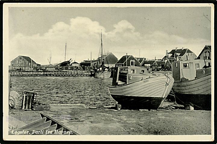 Løgstør. Parti fra Havnen. Carl Fr. Støckels no. 2030.