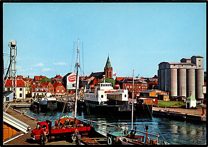 Assens havn med færgen. O.P.O. no. 6543-2