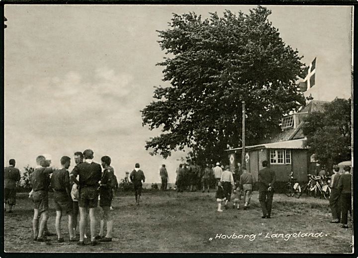 F.D.F. (Frivilligt Drenge Forbund) lejr Hovborg på Langeland. G. E. Jensen no. 104.