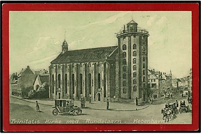 Købh., Trinitatis kirke med Rundetaarn. Dansk Lystrykkeri, Lystryk Radering no. 6