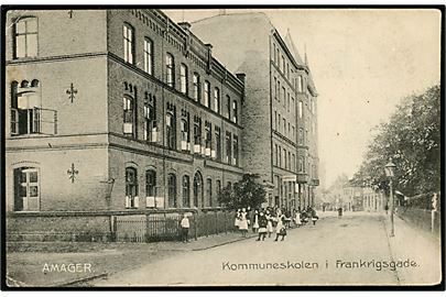 Købh., Frankrigsgade Kommuneskole på Amager. Stenders no. 7781.