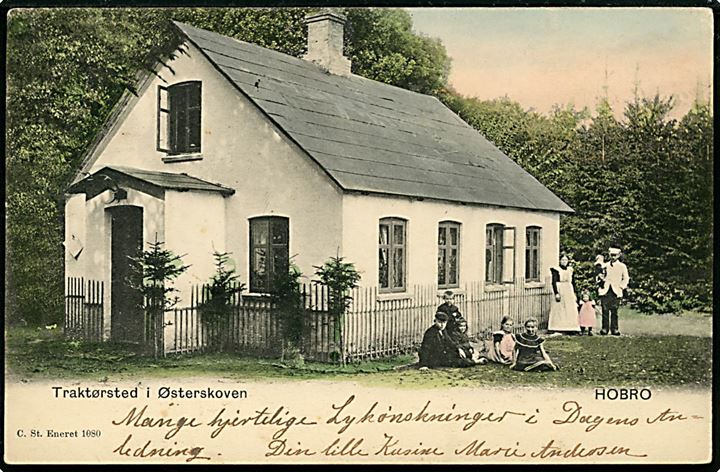 Hobro, Traktørsted i Østerskoven. Stenders no. 1080.