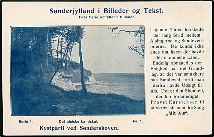 Kystparti ved Sønderskoven. Sønderjylland i Billeder og Tekst serie 1 nr. 1.