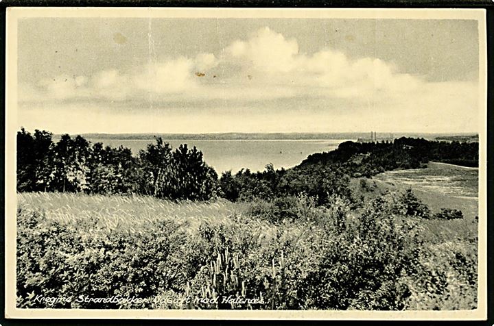 20 øre og 35 øre (2) Fr. IX på brevkort (Kregme Strandbakker) sendt som 90 øre frankeret søndagsbrevkort fra København d. 6.7.1963 (lørdag) til H/F (Haveforeningen) Kongevang i Tårnby på Amager.