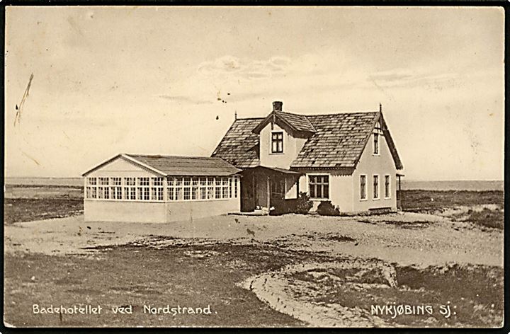 Nykøbing Sjælland. Badehotellet ved Nordstrand. P. Helms no. 31.