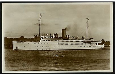 Hansestadt Danzig, M/S, Norddeutscher Lloyd. Ocean Comfort Company. Ubrugt med stempel M.S. Hansestadt Danzig / Auf hoher See d. 21.5.1931. Hj.knæk.