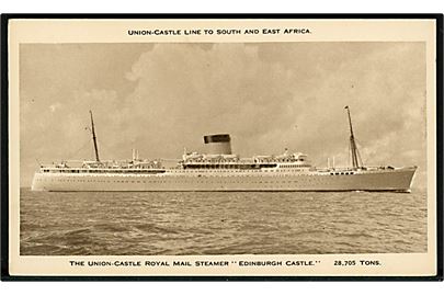 Edinburgh Castle, M/S, Union-Castle Line. 