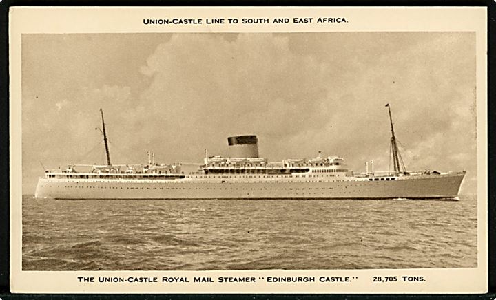 Edinburgh Castle, M/S, Union-Castle Line. 